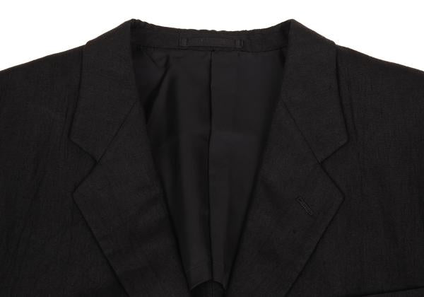 COMME des GARCONS HOMME Linen 3B Blazer Black Size M