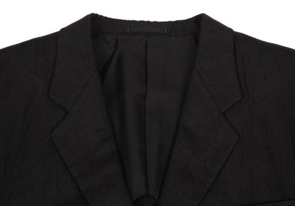 COMME des GARCONS HOMME Linen 3B Blazer Black Size M