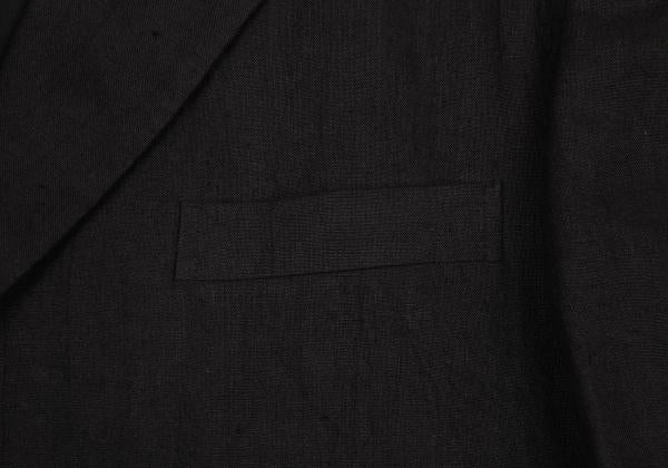 COMME des GARCONS HOMME Linen 3B Blazer Black Size M