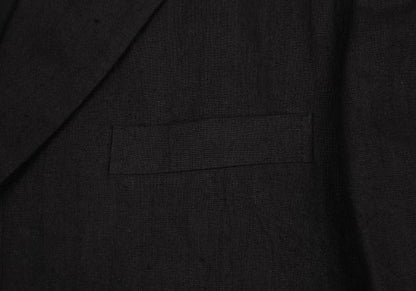 COMME des GARCONS HOMME Linen 3B Blazer Black Size M