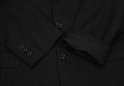 COMME des GARCONS HOMME Linen 3B Blazer Black Size M