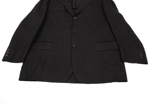 COMME des GARCONS HOMME Linen 3B Blazer Black Size M