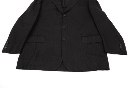 COMME des GARCONS HOMME Linen 3B Blazer Black Size M