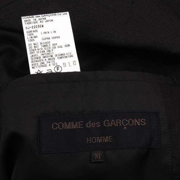 COMME des GARCONS HOMME Linen 3B Blazer Black Size M