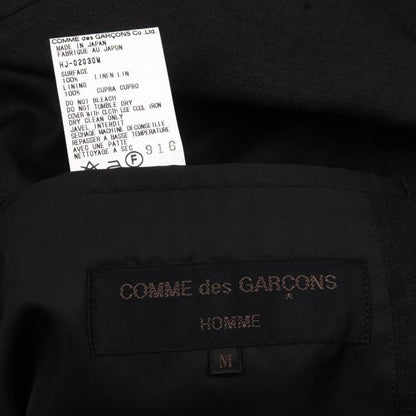 COMME des GARCONS HOMME Linen 3B Blazer Black Size M
