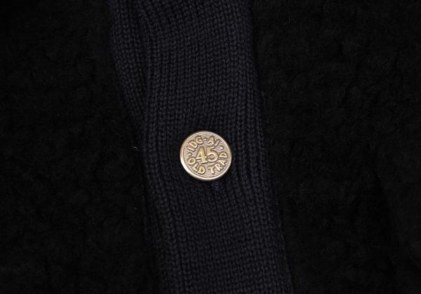 45rpm 45R 908 Metal Button Boa Fleece Knit Jacket Size M