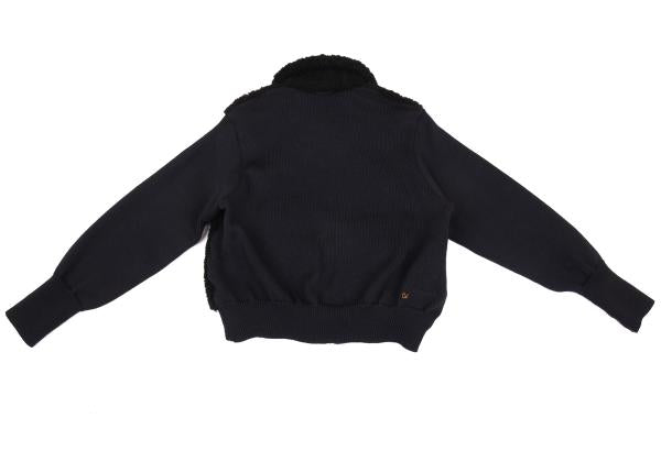45rpm 45R 908 Metal Button Boa Fleece Knit Jacket Size M