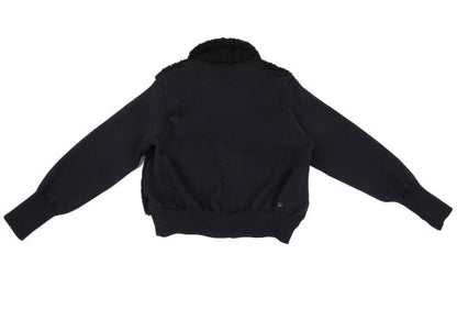 45rpm 45R 908 Metal Button Boa Fleece Knit Jacket Size M