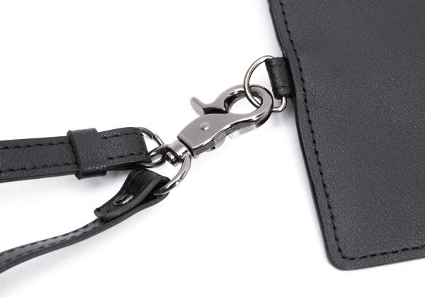 Y's Synthetic Leather Strap Multi Case Black