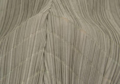 PLEATS PLEASE Border Weave Pleated 1B Cardigan Khaki Size 3