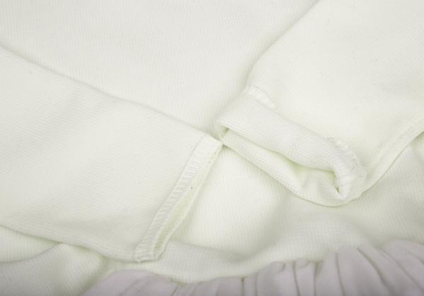 COMME des GARCONS Poly Asymmetric Hem Knit White Size S