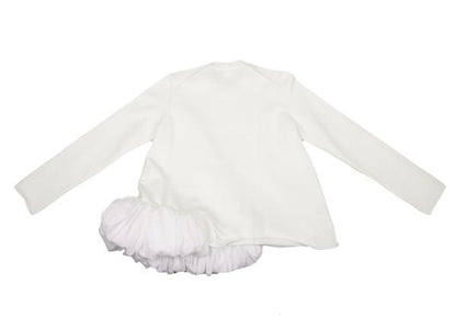 COMME des GARCONS Poly Asymmetric Hem Knit White Size S