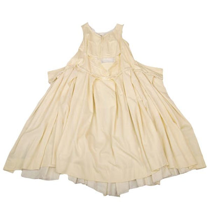 COMME des GARCONS Wool Gabardine Flare Dress Cream Size S