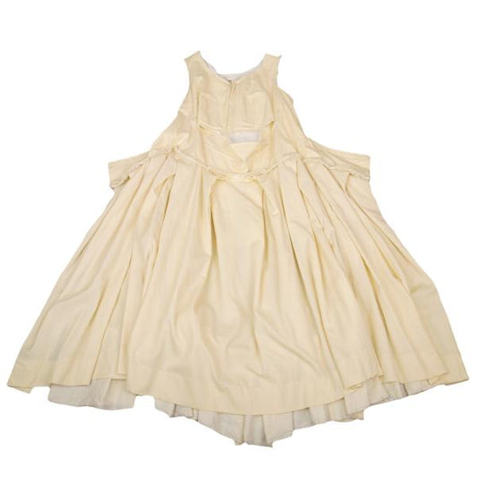 COMME des GARCONS Wool Gabardine Flare Dress Cream Size S