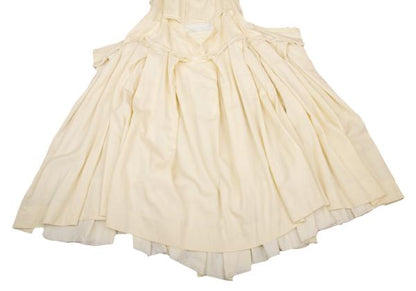COMME des GARCONS Wool Gabardine Flare Dress Cream Size S