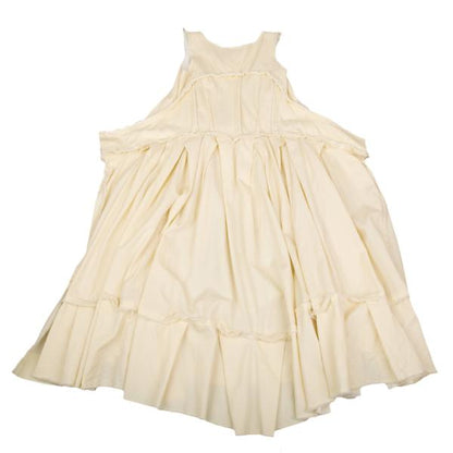 COMME des GARCONS Wool Gabardine Flare Dress Cream Size S