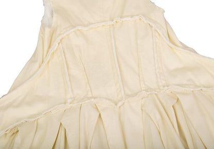 COMME des GARCONS Wool Gabardine Flare Dress Cream Size S