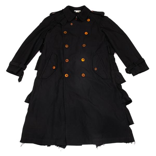 COMME des GARCONS HOMME PLUS Polyester Coat Black Size S