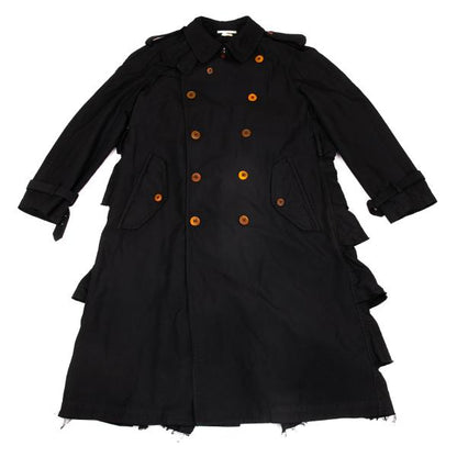 COMME des GARCONS HOMME PLUS Polyester Coat Black Size S