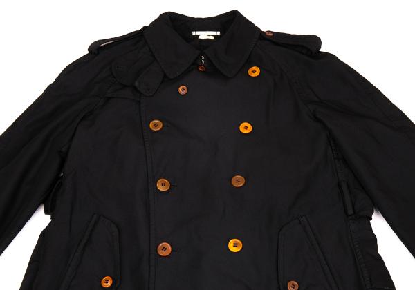 COMME des GARCONS HOMME PLUS Polyester Coat Black Size S