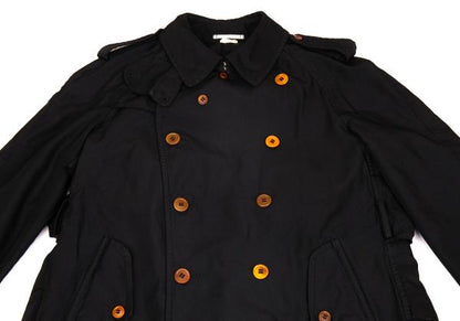 COMME des GARCONS HOMME PLUS Polyester Coat Black Size S
