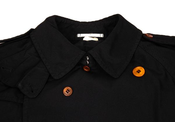 COMME des GARCONS HOMME PLUS Polyester Coat Black Size S