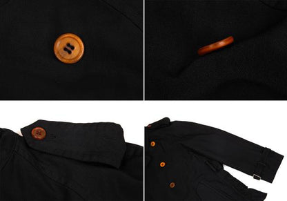 COMME des GARCONS HOMME PLUS Polyester Coat Black Size S