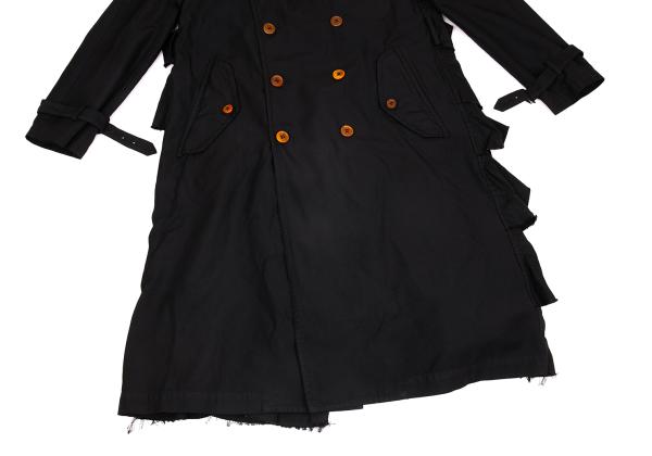COMME des GARCONS HOMME PLUS Polyester Coat Black Size S