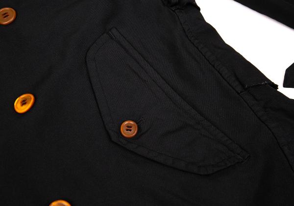 COMME des GARCONS HOMME PLUS Polyester Coat Black Size S
