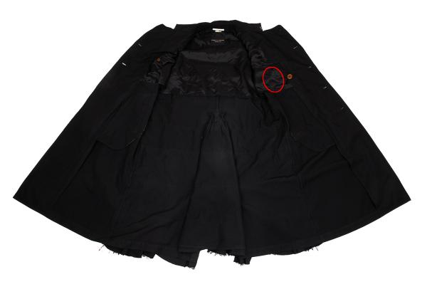 COMME des GARCONS HOMME PLUS Polyester Coat Black Size S