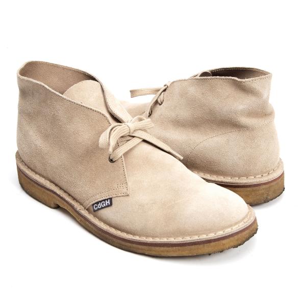 COMME des GARCONS HOMME Suede Boots Beige Size 7.5 (27cm)
