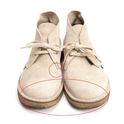 COMME des GARCONS HOMME Suede Boots Beige Size 7.5 (27cm)