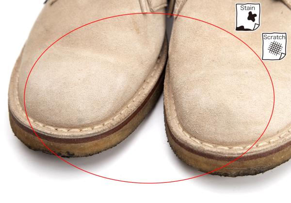 COMME des GARCONS HOMME Suede Boots Beige Size 7.5 (27cm)