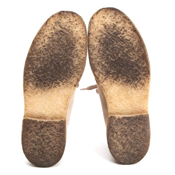COMME des GARCONS HOMME Suede Boots Beige Size 7.5 (27cm)