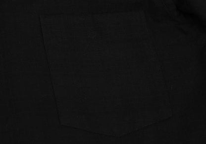 BLACK COMME des GARCONS Black Dyed Cotton Hem Shirt Size S
