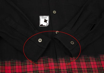 BLACK COMME des GARCONS Black Dyed Cotton Hem Shirt Size S