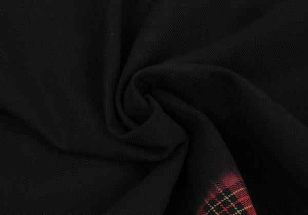 BLACK COMME des GARCONS Black Dyed Cotton Hem Shirt Size S
