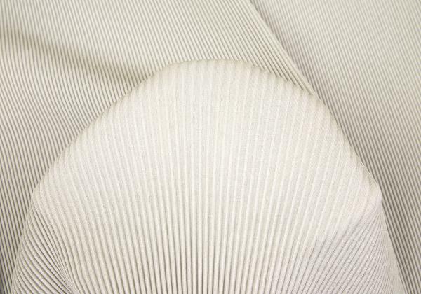 PLEATS PLEASE Pleats V-Neck Sleeveless Dress Greige Size 3