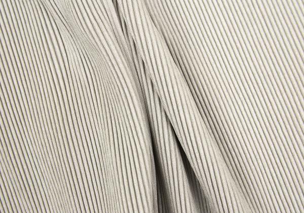 PLEATS PLEASE Pleats V-Neck Sleeveless Dress Greige Size 3