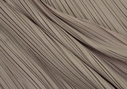 PLEATS PLEASE V-Neck Sleeveless Hem Dress Greige Size 3