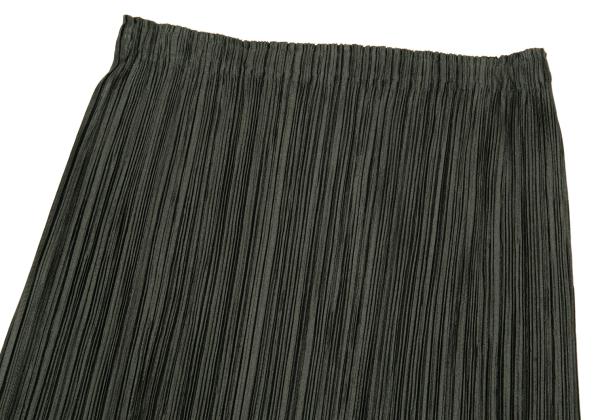 PLEATS PLEASE Glossy Pleated Maxi Skirt Deep Green Size 1