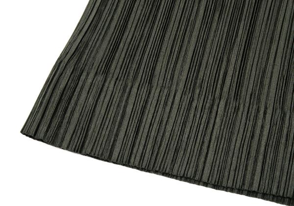 PLEATS PLEASE Glossy Pleated Maxi Skirt Deep Green Size 1