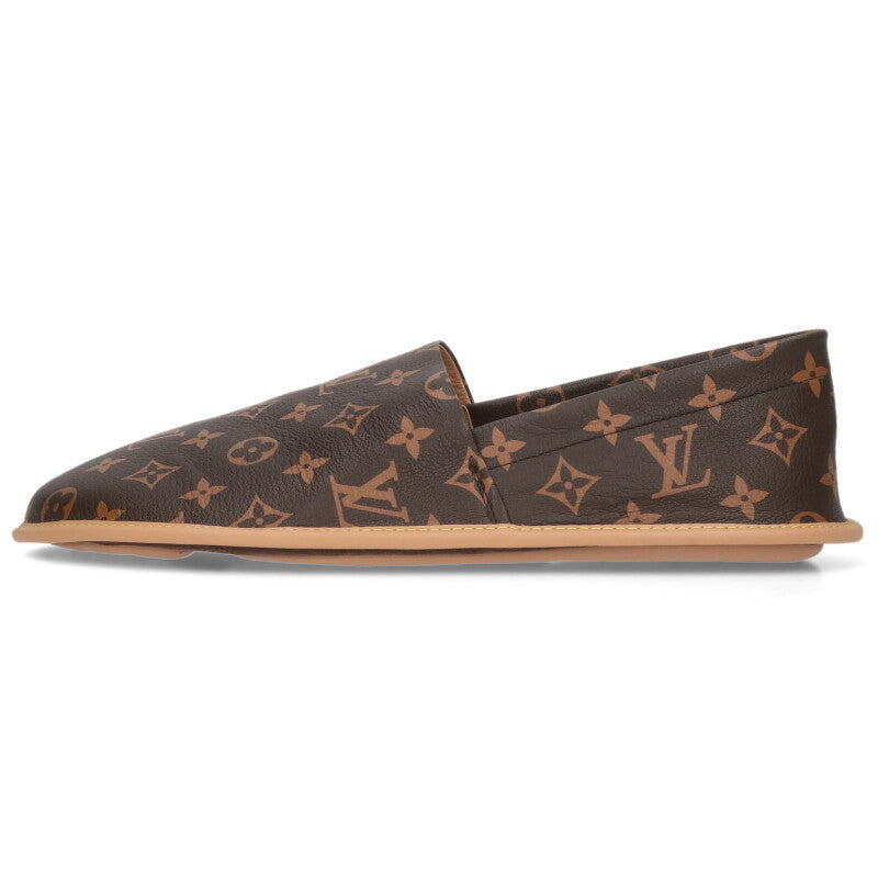 Louis Vuitton Allover Monogram Slip-on Brown Size 11