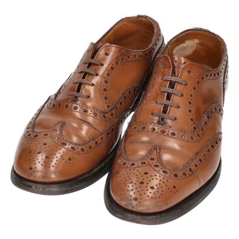 Churchs Burwood Brown Wingtip Dainite Sole Shoes Size 70F