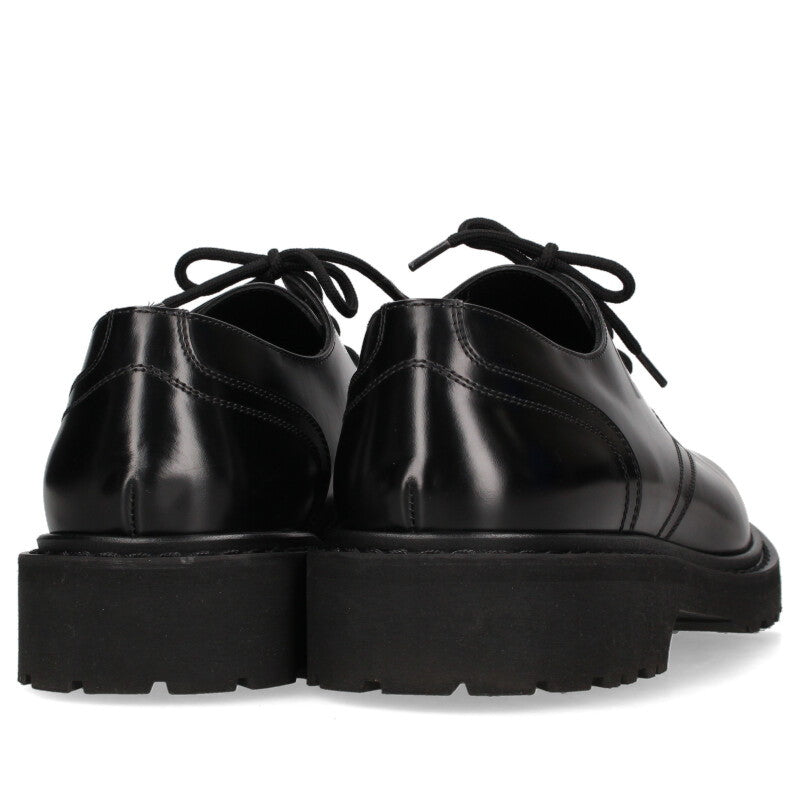CELINE Black Triomphe Brogue Dress Shoes Size 10.5