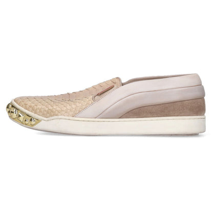 Louis Vuitton Python Studs Slip-on Beige Size 39