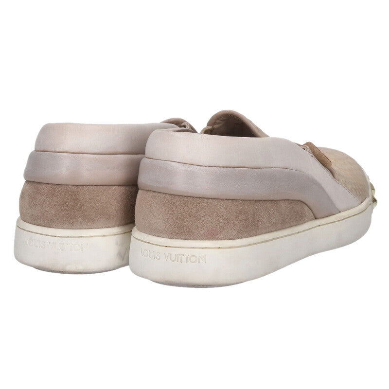 Louis Vuitton Python Studs Slip-on Beige Size 39