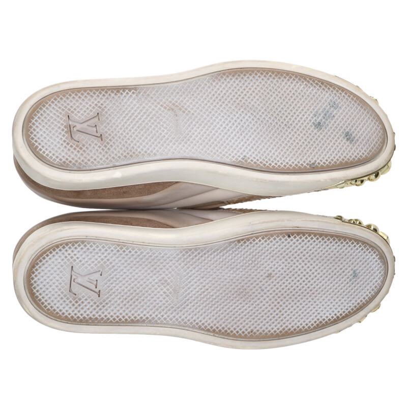 Louis Vuitton Python Studs Slip-on Beige Size 39