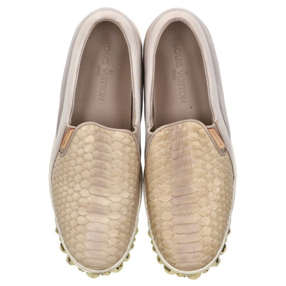Louis Vuitton Python Studs Slip-on Beige Size 39