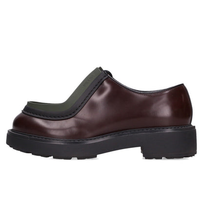 PRADA Brown Diapason Leather Lace-Up Shoes Size 6.5
